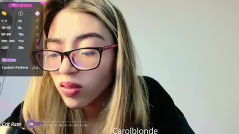 Snapshot of carolblonde chatting on March 9, 1:14 am Char online show from March 9, 1:14 am