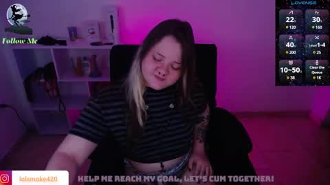 Snapshot of destroyall420 chatting on January 14, 6:45 am Lola Bdsm and fries online show from January 14, 6:45 am