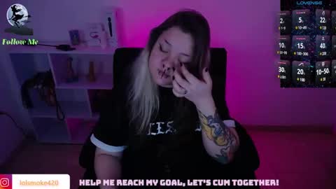 Snapshot of destroyall420 chatting on January 4, 11:59 pm Lola Bdsm and fries online show from January 4, 11:59 pm