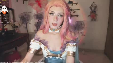 Snapshot of fairywhore chatting on February 11, 4:22 am Jackie Cosplayer online show from February 11, 4:22 am