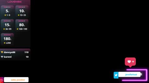 JENNIFER online show from October 2, 2:38 am