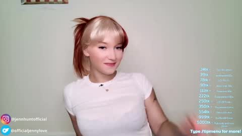Snapshot of jenniferwhoreance chatting on February 27, 5:15 pm Jenn Hunt FYI spit on tits price change not denoted in menu images see tipmenu online show from February 27, 5:15 pm