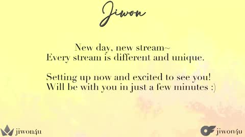 Jiwon online show from February 26, 12:27 pm