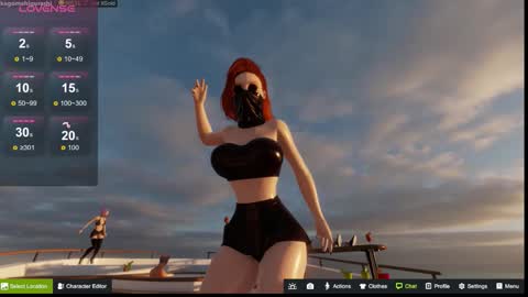 Snapshot of kagome__higurashi chatting on October 10, 2:27 am Emily online show from October 10, 2:27 am