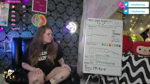 ArtsyHeartsyy online show from December 14, 2:00 am