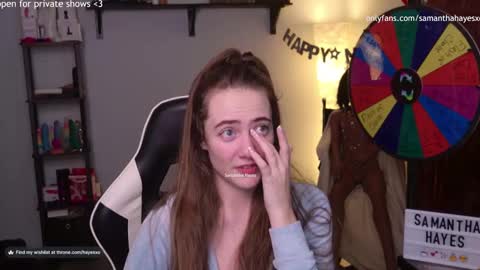 The Real Samantha Hayes haha  online show from January 14, 5:30 am