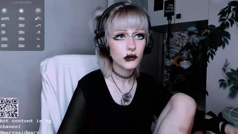 Snapshot of say_mary chatting on October 6, 8:46 pm pronoun she. name Mary. age 21. online show from October 6, 8:46 pm