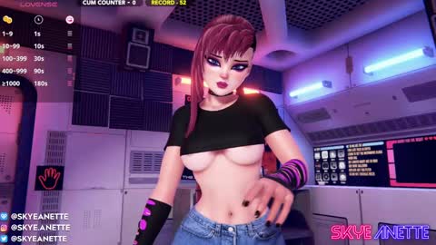 SkyeAnette online show from January 19, 2:15 am