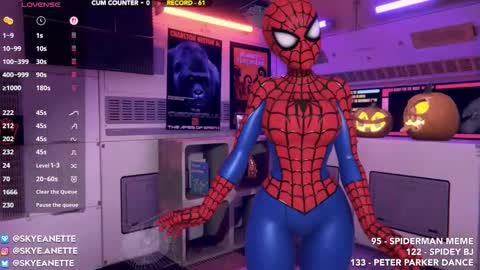 SkyeAnette online show from October 31, 1:18 am