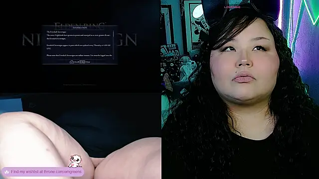 Snapshot of EmGreens chatting on October 31, 3:30 am EmGreens online show from October 31, 3:30 am