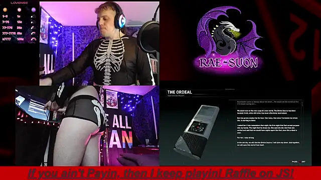 Snapshot of Rae-Suon chatting on October 8, 2:16 am Rae-Suon online show from October 8, 2:16 am