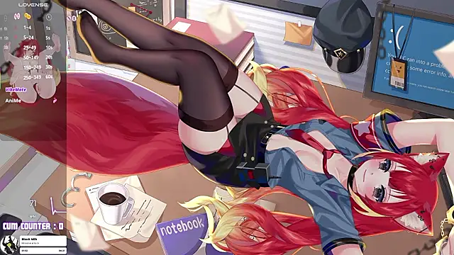 LewdFoxy VT online show from February 23, 6:29 pm