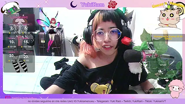 YukiRam online show from September 10, 2:22 am