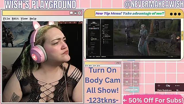 nevermakeawish online show from March 27, 9:10 am