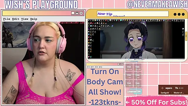 nevermakeawish online show from April 1, 9:54 am