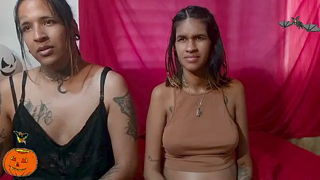 Couple Moth666 online show from October 17, 7:39 pm