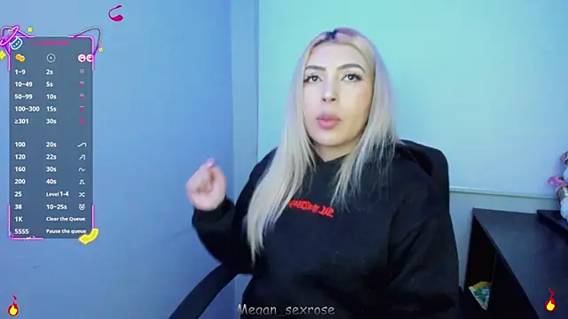 Megan sexrosse online show from April 13, 3:08 am