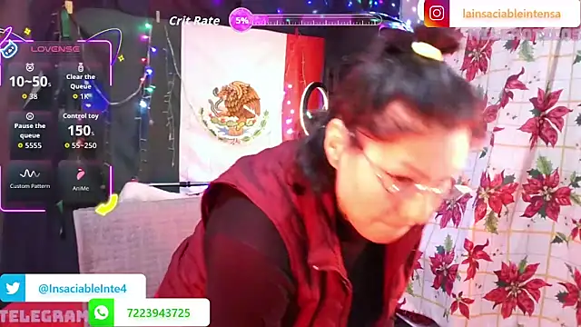 LaInsaciableIntensa online show from February 8, 1:31 am