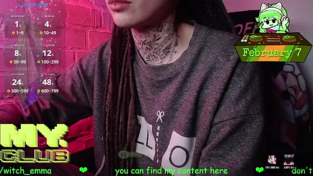 Witch Emma online show from February 7, 5:17 pm