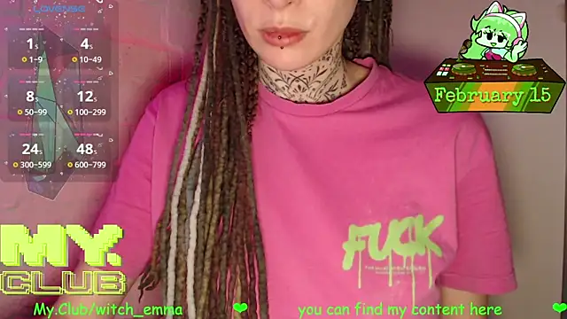 Witch Emma online show from February 15, 7:02 pm