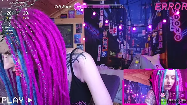Snapshot of NekoCyber chatting on September 11, 5:08 am NekoCyber online show from September 11, 5:08 am